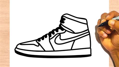 how to draw a Nike